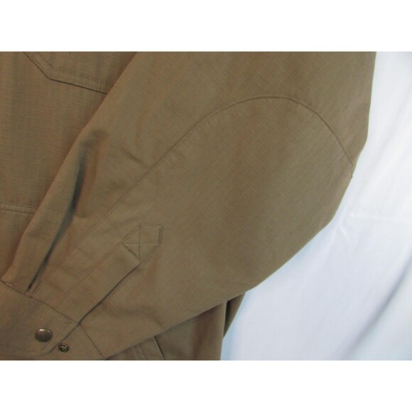 Carhartt Jacket Mens 2XL Canvas Brown Flannel Lined Shirt Coat Workwear 104146 - Picture 6 of 16